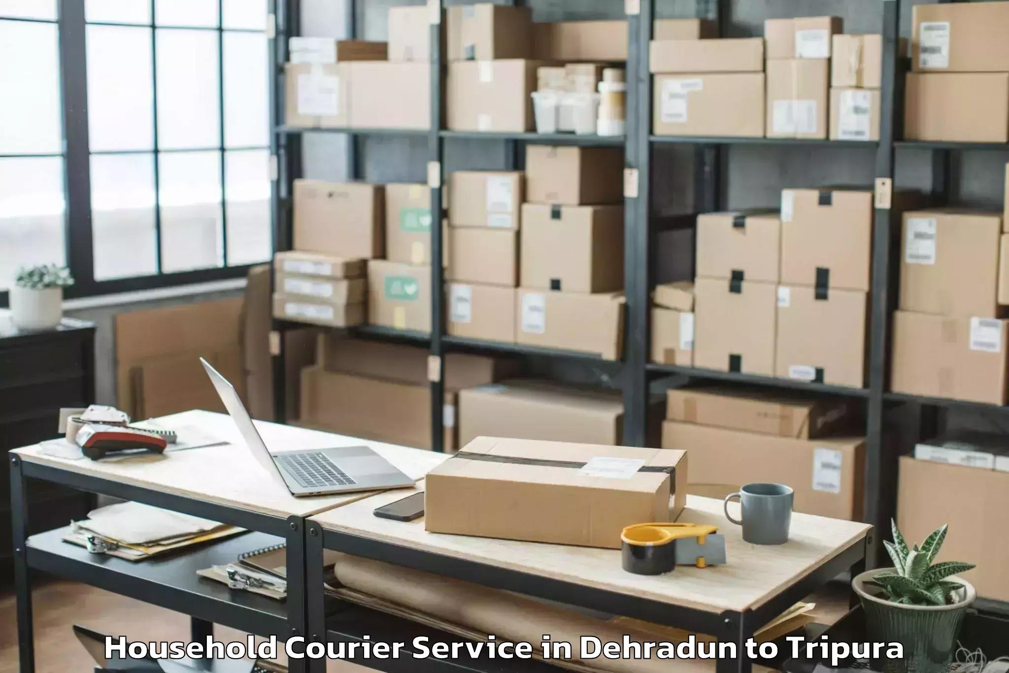 Comprehensive Dehradun to Sonamura Household Courier